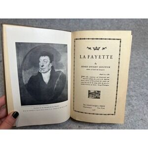 La Fayette: The Life and Times of by Henry Dwight Sedgwick 1928 Edition